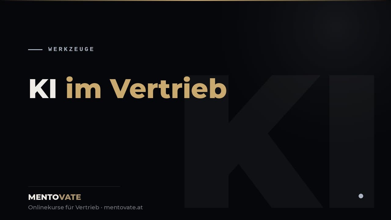 MENTOVATE Onlinekurs KI als Assistent