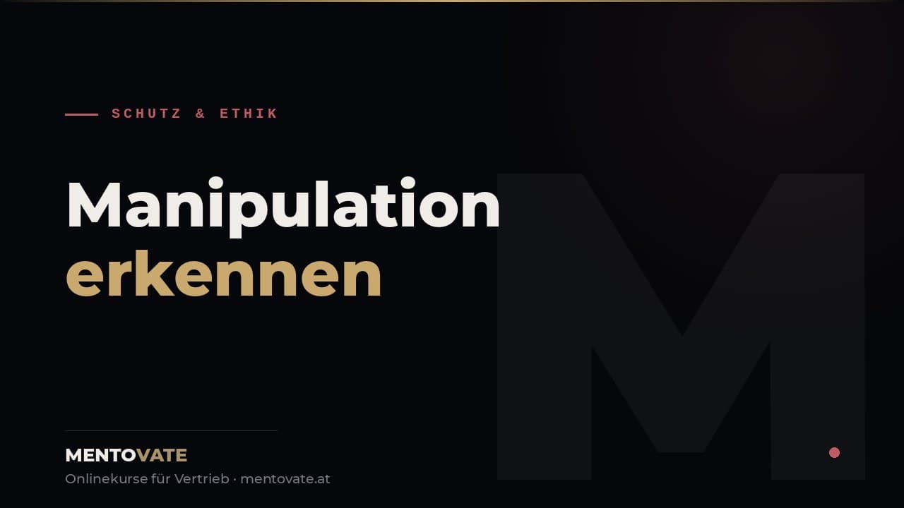MENTOVATE Onlinekurs Manipulation erkennen