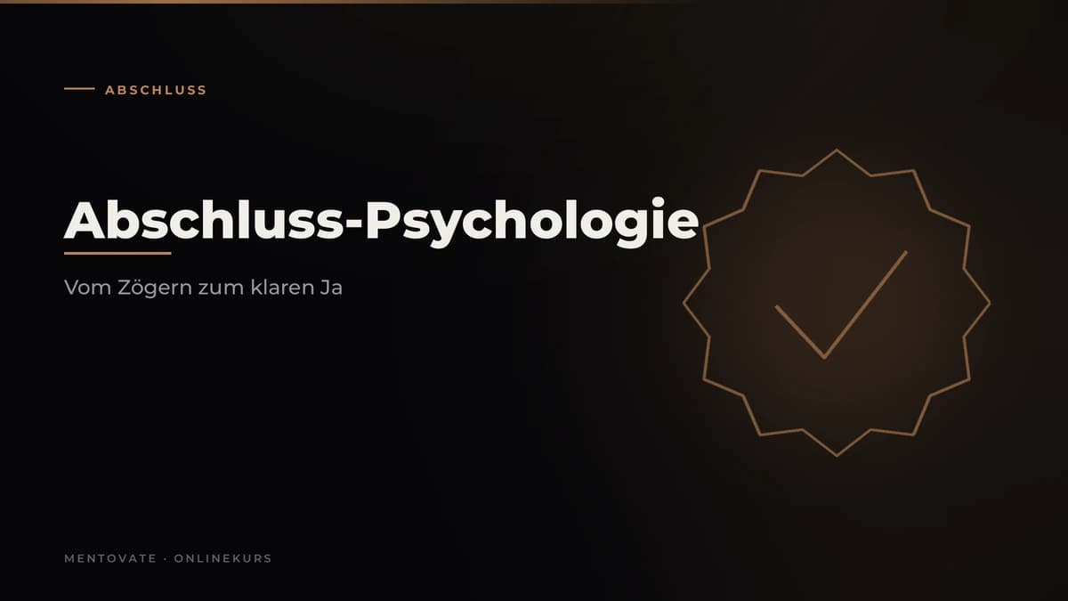 MENTOVATE Onlinekurs Abschluss-Psychologie