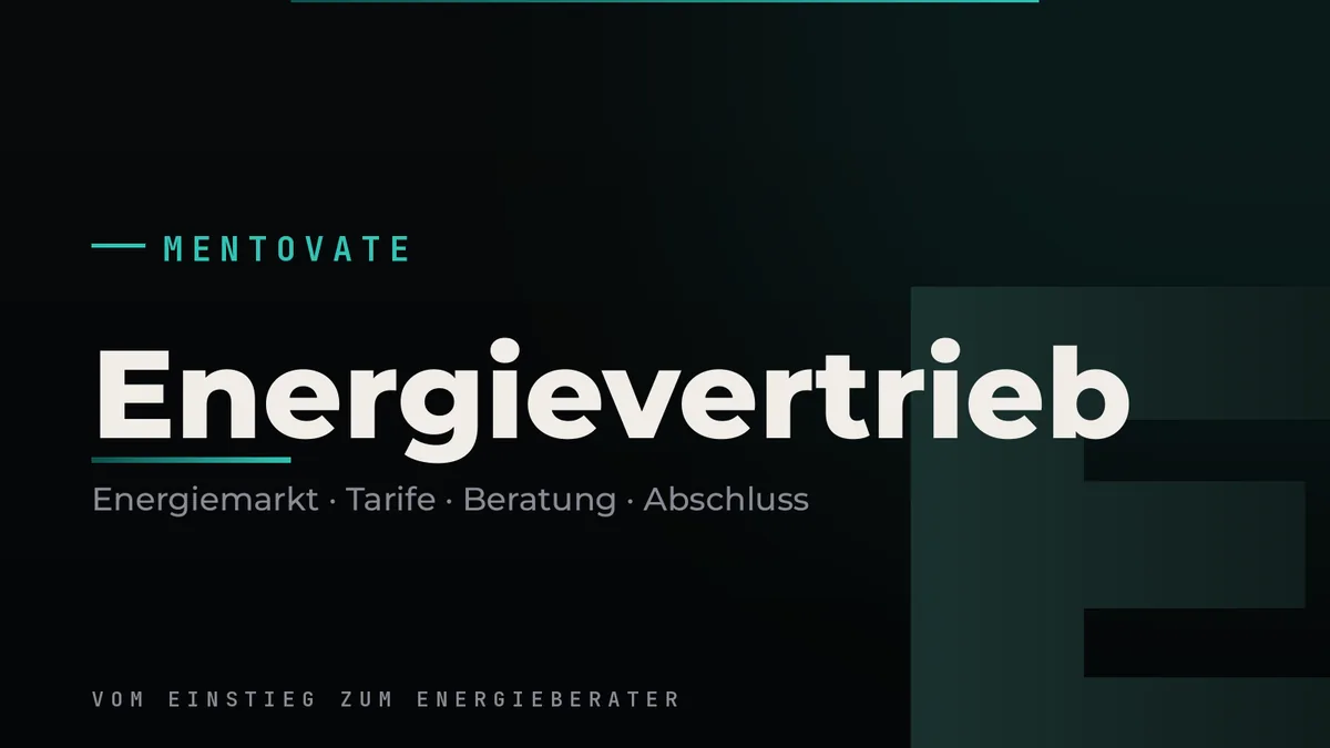 MENTOVATE Onlinekurs Energievertrieb mit System