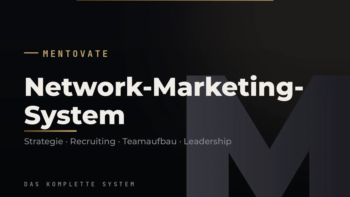 MENTOVATE Onlinekurs Teamaufbau mit System